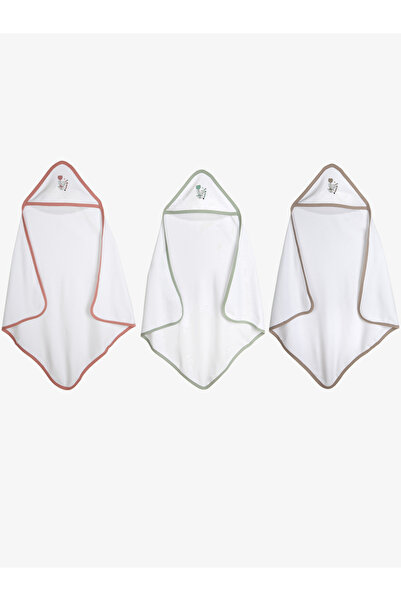 Babies Basic By Styli 3-Piece 100% Cotton Swaddle Receiving Blanket for New Born, 75x75cm