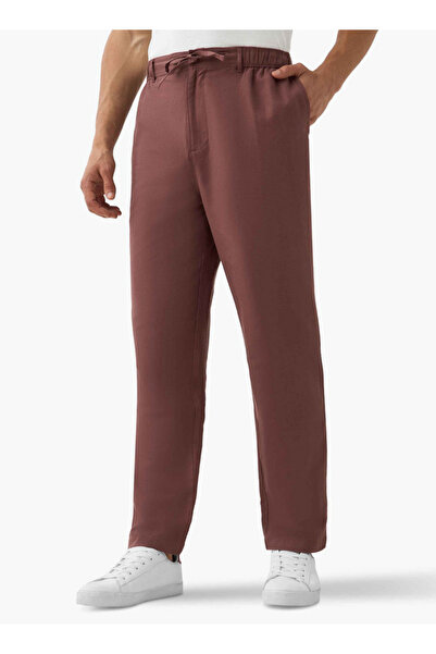 FAV Relaxed Fit Linen Blend Flexi Waist Pants