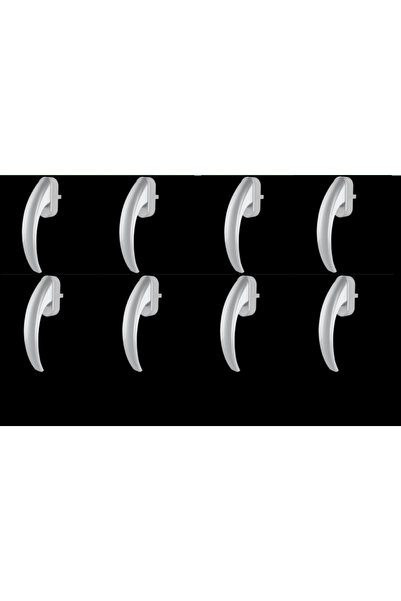 Günalp Pvc Aksesuar مقبض نافذة إيغ أكوستيك أبيض 8 قطع