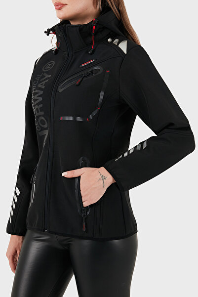 Norway Geographical Waterproof 5000 mm Softshell Removable Hooded Coat Mont Reine