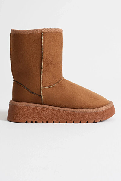 BALCI Anisa Women's Tan Winter Fur Boots