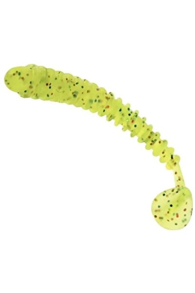 EnergoTeam Momeală plutitoare L&K Long Fly Soft Shad, 7 cm, 5 buc, galben-verde