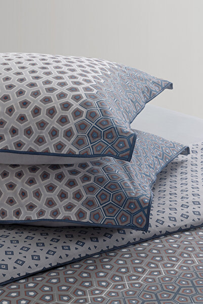 Yataş Aiden Ranforce Double Duvet Cover Set - Indigo