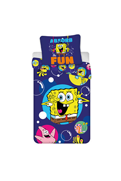 SPONGEBOB Fun kids, κλινοσκεπάσματα για νηπιαγωγείο 100×135cm, 40×60 cm