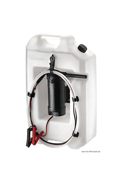 OSCULATI Kit schimb ulei 12V cu pompă electrică, rezervor de 13,5 l, furtunuri de aspirație și evacuare, cleme baterie