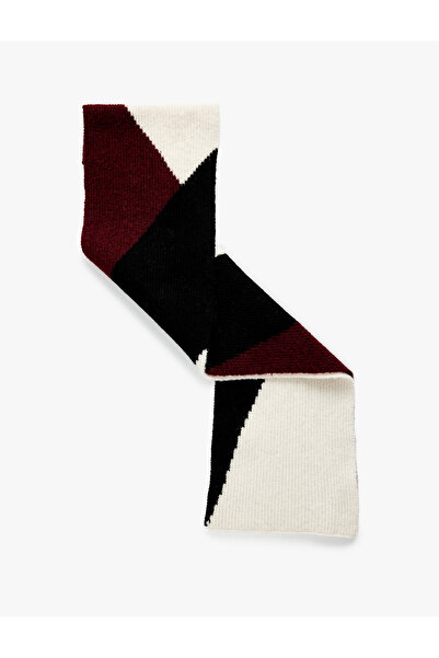 Koton Geometric Patterned Long Knit Scarf