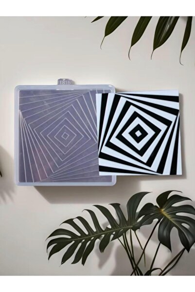 stonechem قاعدة أكواب مربعة ثلاثية الأبعاد