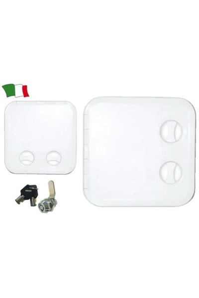 GFN Trapă pătrată 380mm ABS Alb (Exterior 380x380, Interior 295x295, Încorpor...