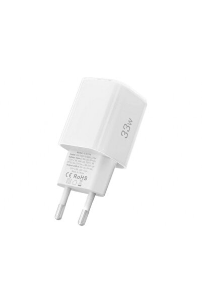 Universal Incarcator Retea Tech-Protect NCM33W, 33W, 3A, 1 x USB-A - 1 x USB-C, Alb