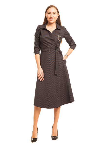 TINKA Fashion Wrap midi dress