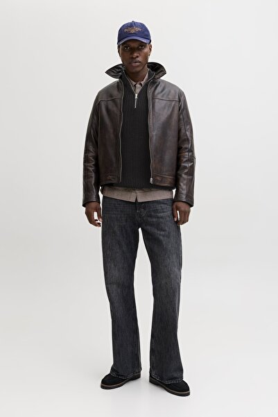 Jack & Jones Ανδρικό μαύρο πουλόβερ Κωδικός μοντέλου: (12290085) Jorbleecker Knit Half Zip Bf