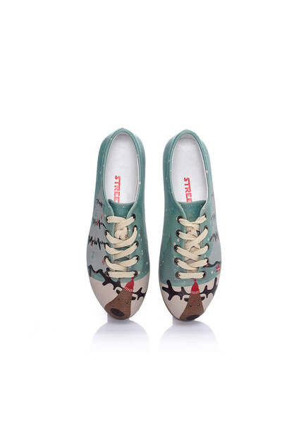 Streetfly Christmas Themed Women's Oxford Shoes