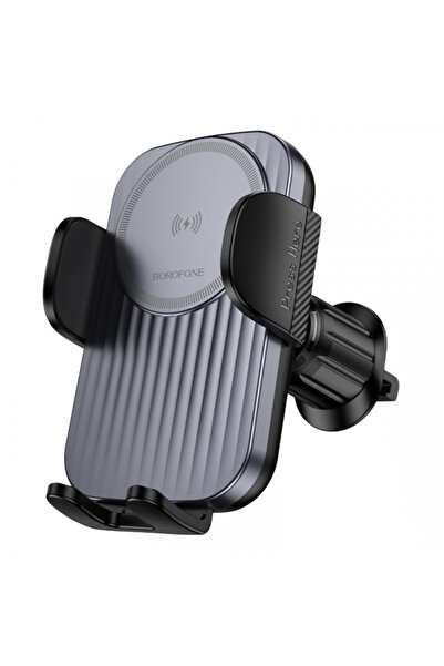 Borofone Incarcator Auto Wireless BH221 Path, 15W, 1.67A, Negru