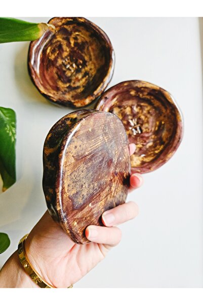 WEBBMODA Handmade Set of 3 Appetizer Plates