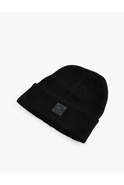 Koton Basic Layered Beret with Label Detail