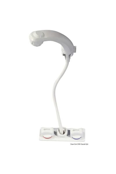 OSCULATI Whale Elegance Shower Tap, Cold Version, Base 113x55 mm, 12 mm Inlet, 1.7 m Hose