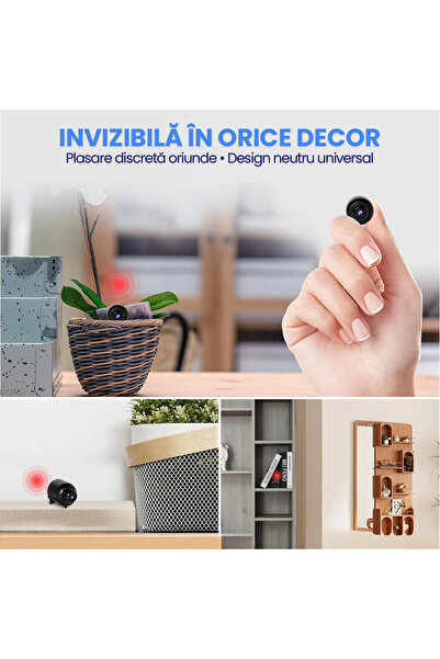 OEM Mini Spy Camera WiFi 1080P + 128GB, AI Detection, IR Night Vision, Mobile App, 140°