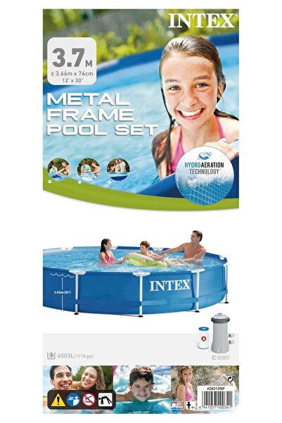 Intex 366cm*76cm Metal Frame Pool Set
