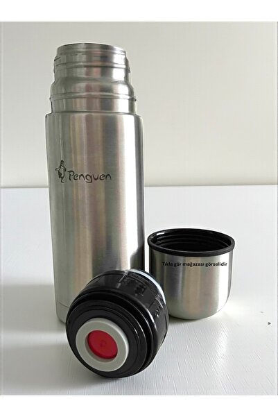 Penguen Steel Food Tea Coffee Hand Thermos with Cup Leak-Proof Double-Layer Steel Lightweight Hand Thermos 500ml