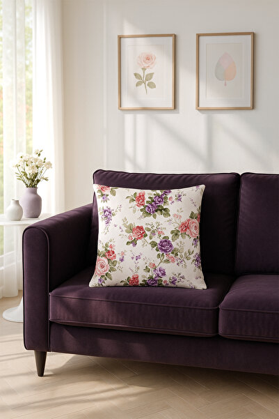 Premier Home Husă de pernă Duck Big Rose Purple V1 40x40