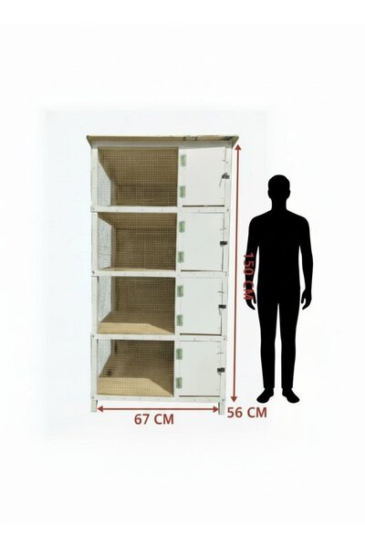 Handmade Wooden 4-shelf chicken coop