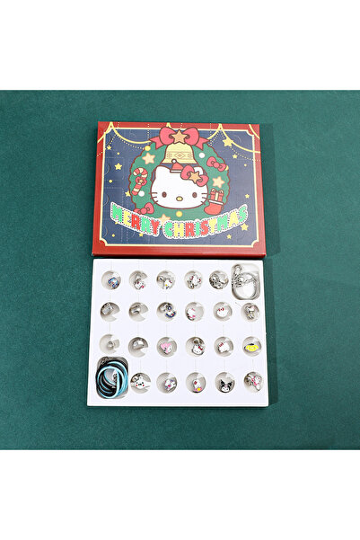 miraza Advent Calendar Jewelry, 24 Pieces, Bracelets with Charms and Cat Chain, Christmas Gift