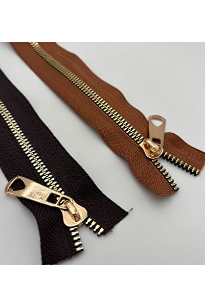 kumasfabrik (45 سم) 2 قطعة سحاب/سحاب للحقائب/إكسسوارات للحقائب/قهوة داكنة،قهو...