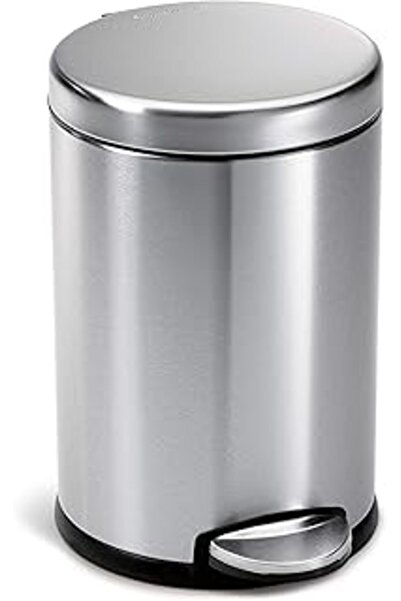 Tuncel Store Vinoks series 3 liter stainless steel bathroom-kitchen pedal tra...