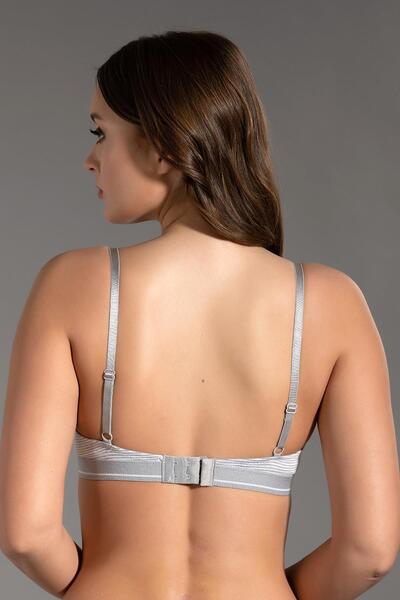 cotonhause Women's Push-Up Gray Bra - Stylish Design C6T1N1533