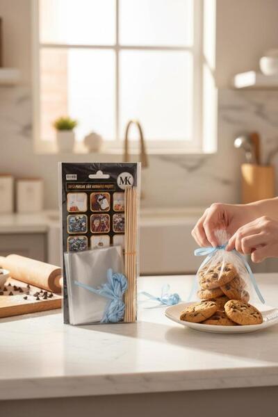 Cadde Süs مجموعة أكياس الكوكيز 20 قطعة من الجوت