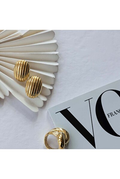 IOSA Cercei argint Wave Pebble Studs