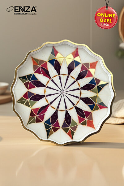 Enza Prizma Tea Coffee Breakfast and Presentation Tray 38 cm