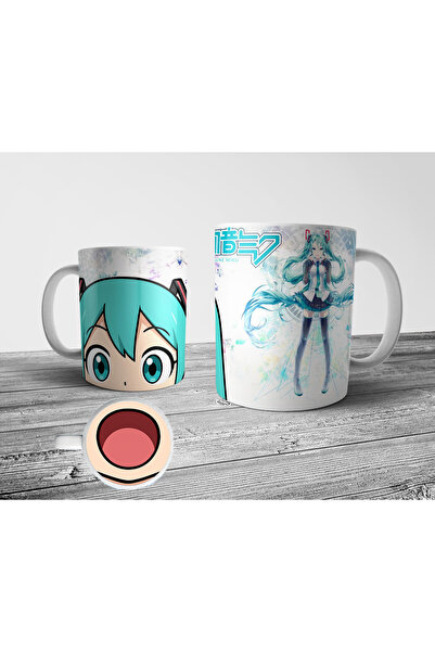 Pixxa Hatsune Miku Mug with Bottom Mouth Pattern