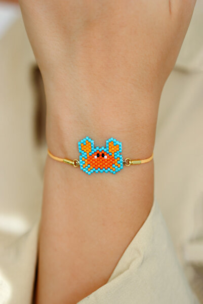 Kübüşün Atölyesi - Animal Figured Bracelet - Handmade - Crab
