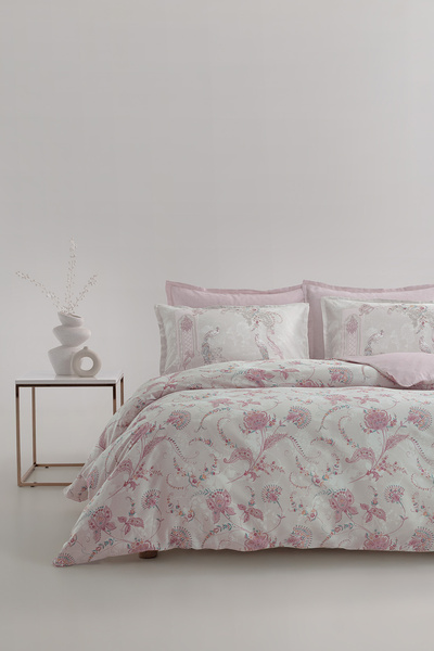 Yataş Barbara Saten King Size Duvet Cover Set - Powder