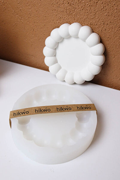 Elif Hobi Stone Powder Mold – Bubble Decorative Plate – Silicone Mold