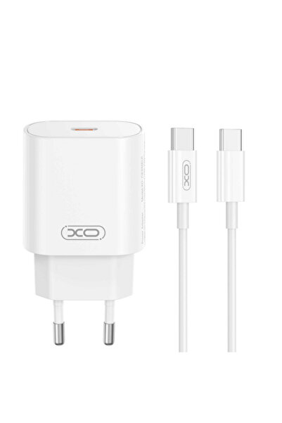 XO Design Incarcator Retea Cu Cablu USB-C CE25, 25W, 3A, 1 x USB-C, Alb