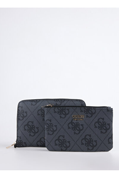 Guess Antrasit Kadın Makyaj Çantası TXOB8688048