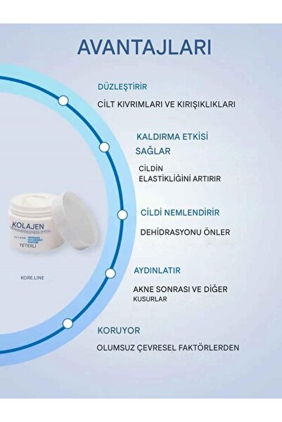 KORE Yüz Dolgunlaştırıcı, Yaşlanma Ve Kırışıklık Karşıtı Anti-aging Etkili Kl...