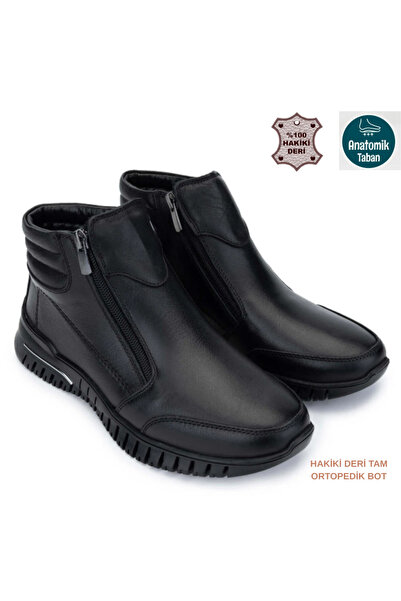 Cozi company Full Orthopedic Genuine Leather Non-Slip Sole Zippered Mother Bo...