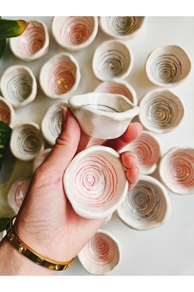 WEBBMODA Handmade Turkish Delight Serving Tray 4 Pcs