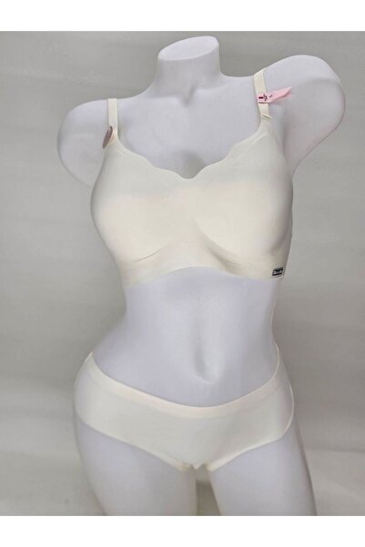 Eloniatr Lazer Kesim Hayalet Sütyen Ekru