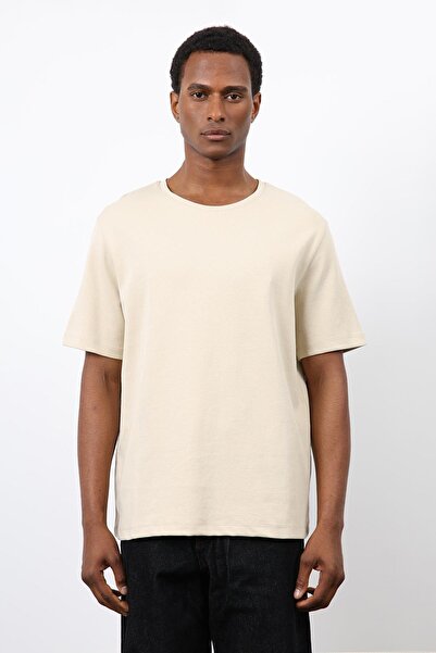 Antioch Taş Regular Fit Basic Men's T-Shirt