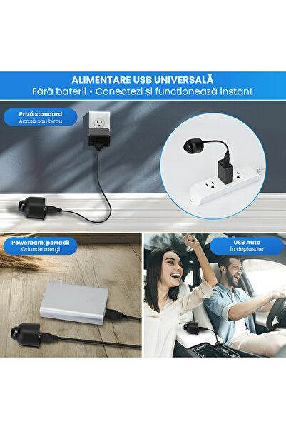 OEM Mini Spy Camera WiFi 1080P + 16GB, AI Detection, IR Night Vision, iOS Android App