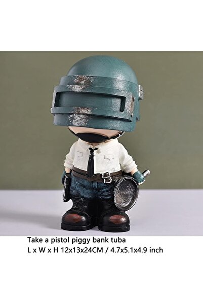 FG KONNİCHİWA Breloc cu figurină de joc PUBG drăguț, breloc de joc cu șnur din piele