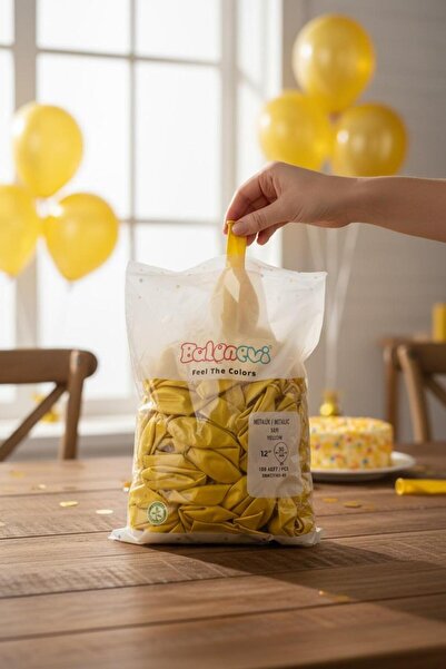 Cadde Süs بالون معدني ملون 10 قطع