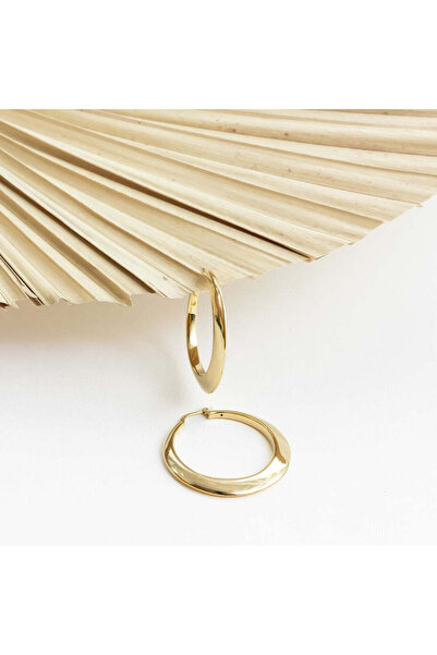 IOSA Bold Lunar Hoops Silver Earrings