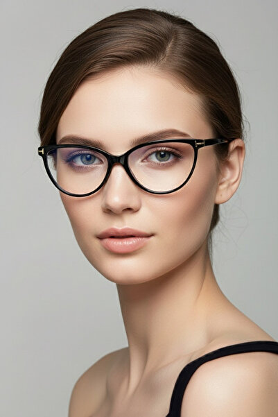 Chunky Frame Sirius Cat Eye Black Framed Blue Light Protection Blue Block Glasses