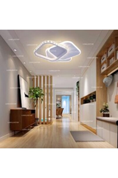 luminastar LED Chandelier 24W with Crystals, Black Body, Height 50 cm