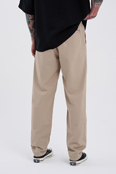 Machinist Ανδρικό παντελόνι βασικό μονόχρωμο τζιν μπεζ